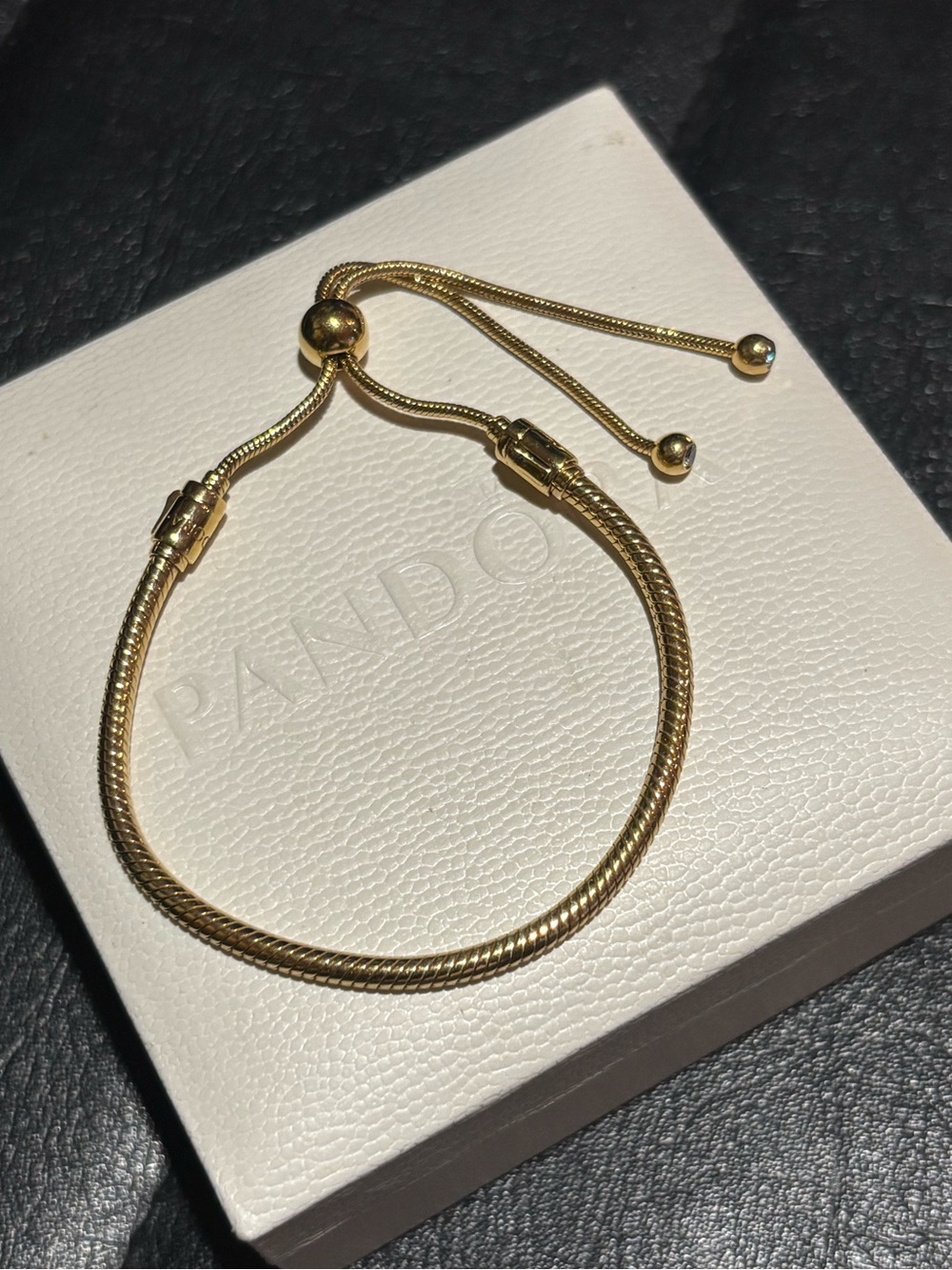 Pandora 14k Gold Plated Slider Bracelet